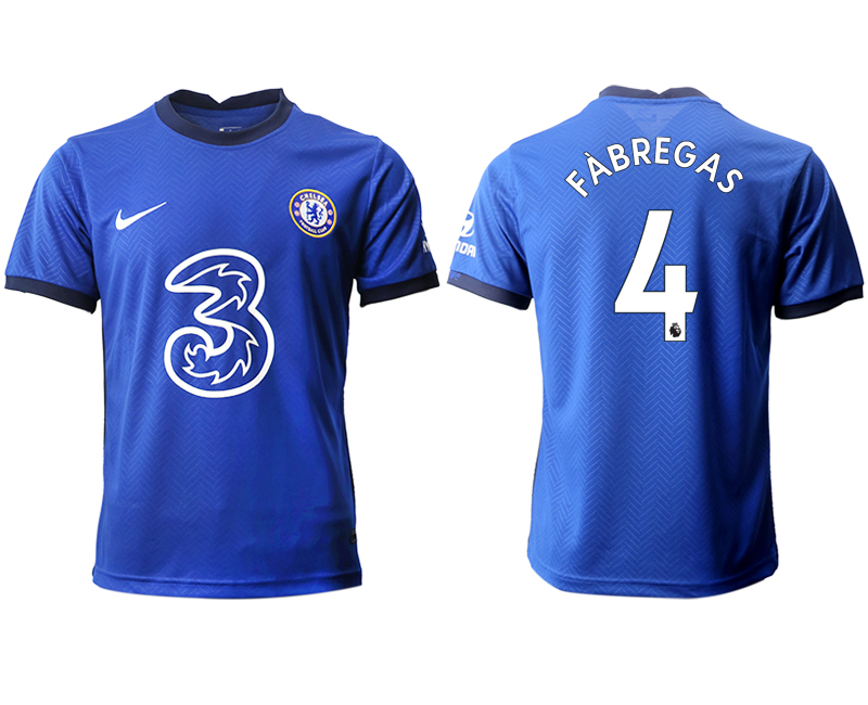 Men 2020-2021 club Chelsea home aaa version #4 blue Soccer Jerseys
